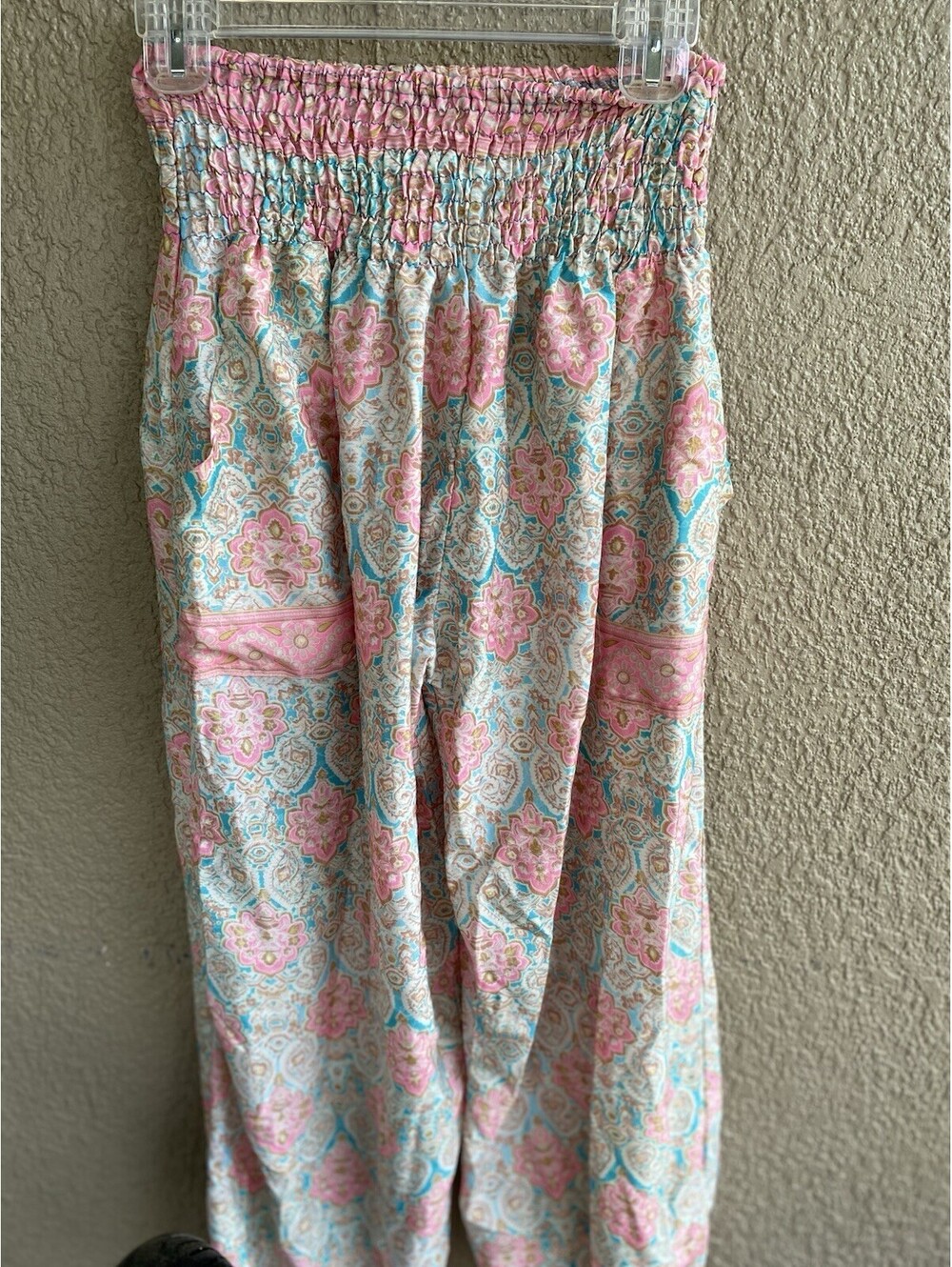 India Boutique Harem Pants Floral Boho One Size EUC